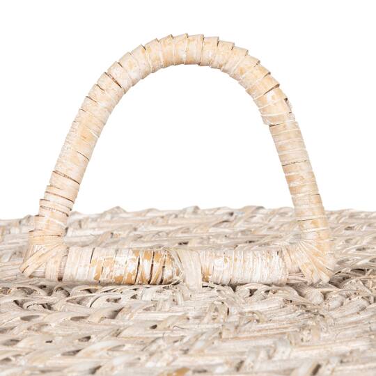 Hello Honey® Whitewashed Rattan Basket with Lids Set